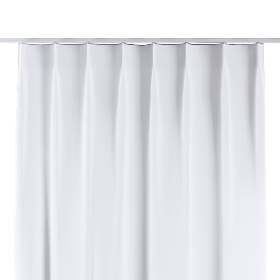 Zasłona na haczykach flex pojedynczych 130x245 śnieżnobiały