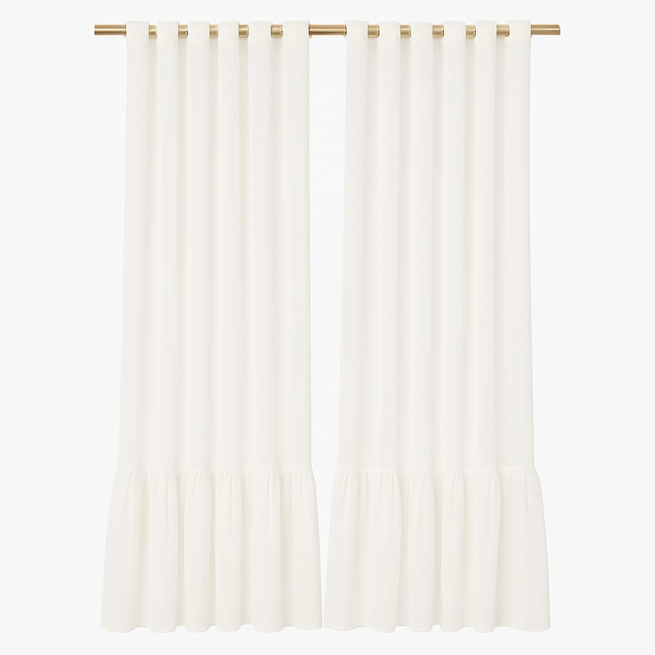 firana "pleat" z falbaną 140x250 cm