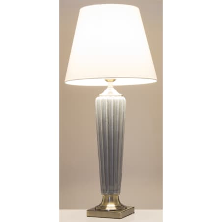 Lampa ceramiczna 86x38x38 cm beżowa DIGOMINA
