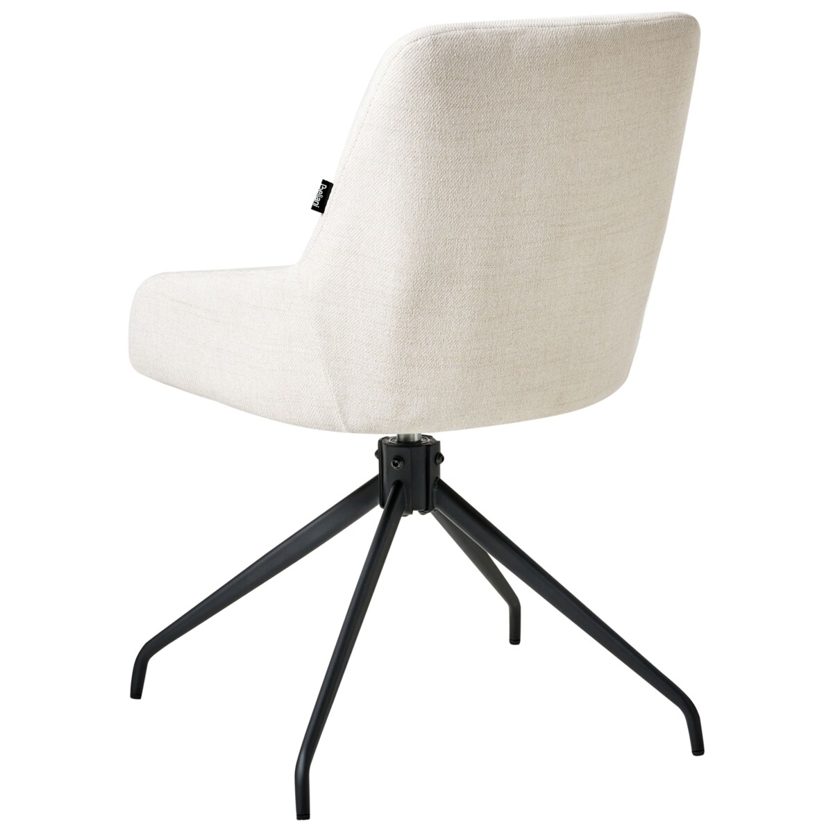 Zestaw 2 krzeseł do jadalni Obrotowy JENNER Złamana biel