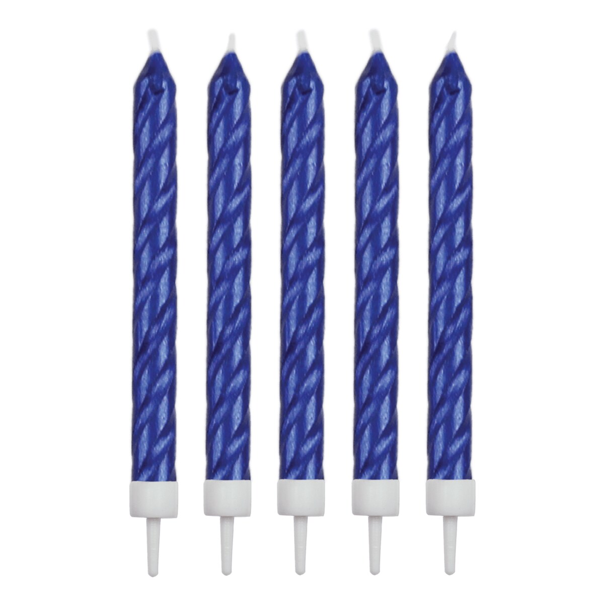 PME Świeczki niebieskie Happy Birthday (16 sztuk) niebieski