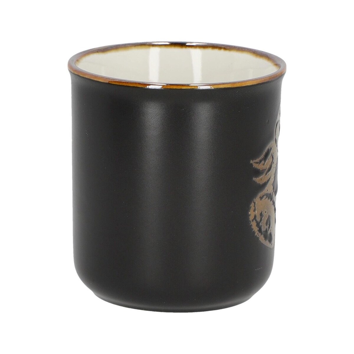 KUBEK ŚWIĄTECZNY Dzwonki 200 ml szary PORCELANOWY