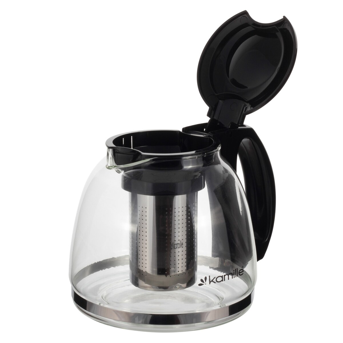 Zaparzacz dzbanek szklany do herbaty ziół kawy duży 1100ml KAMILLE