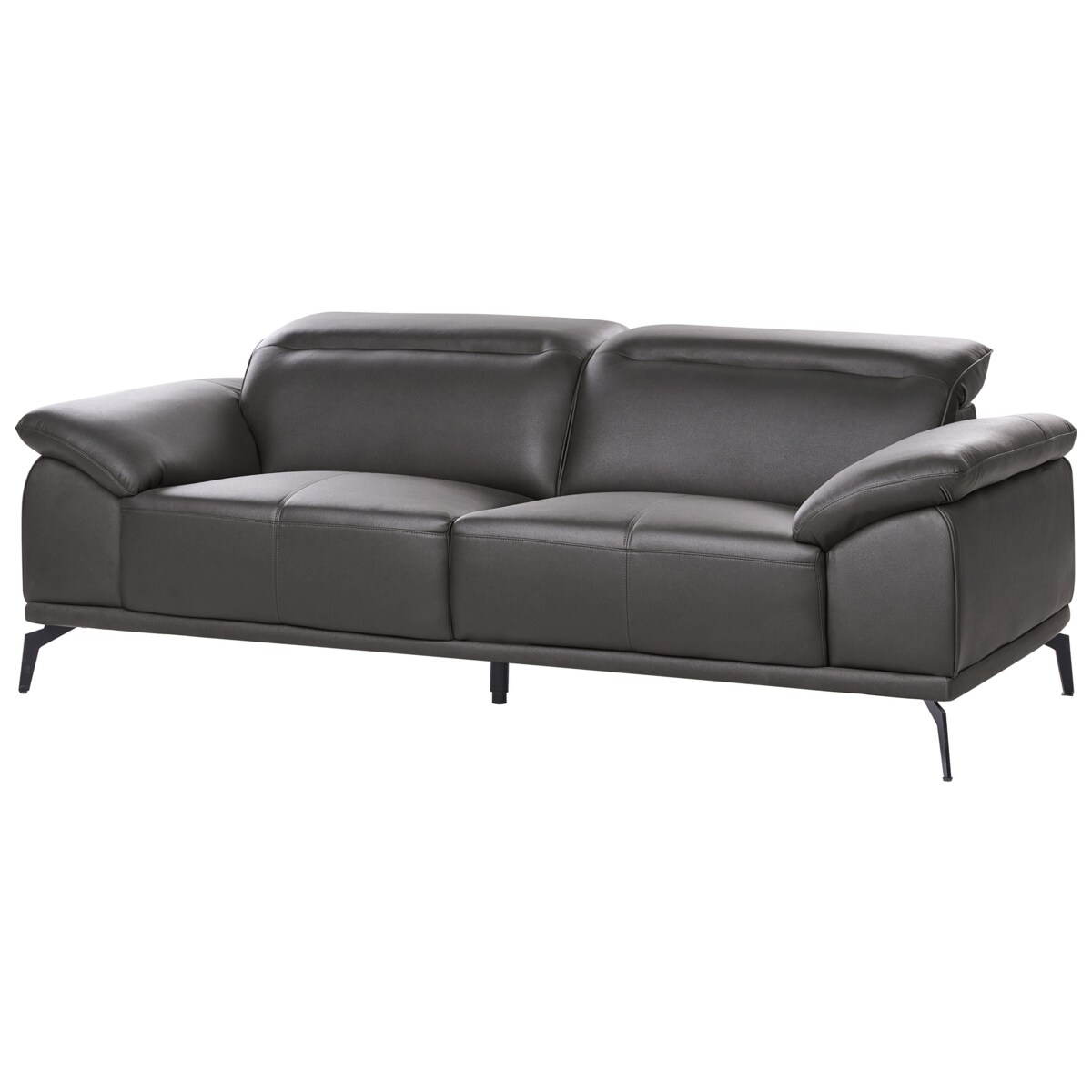 Komplet wypoczynkowy dla 6 osób VEJEN Ekoskóra Czarny