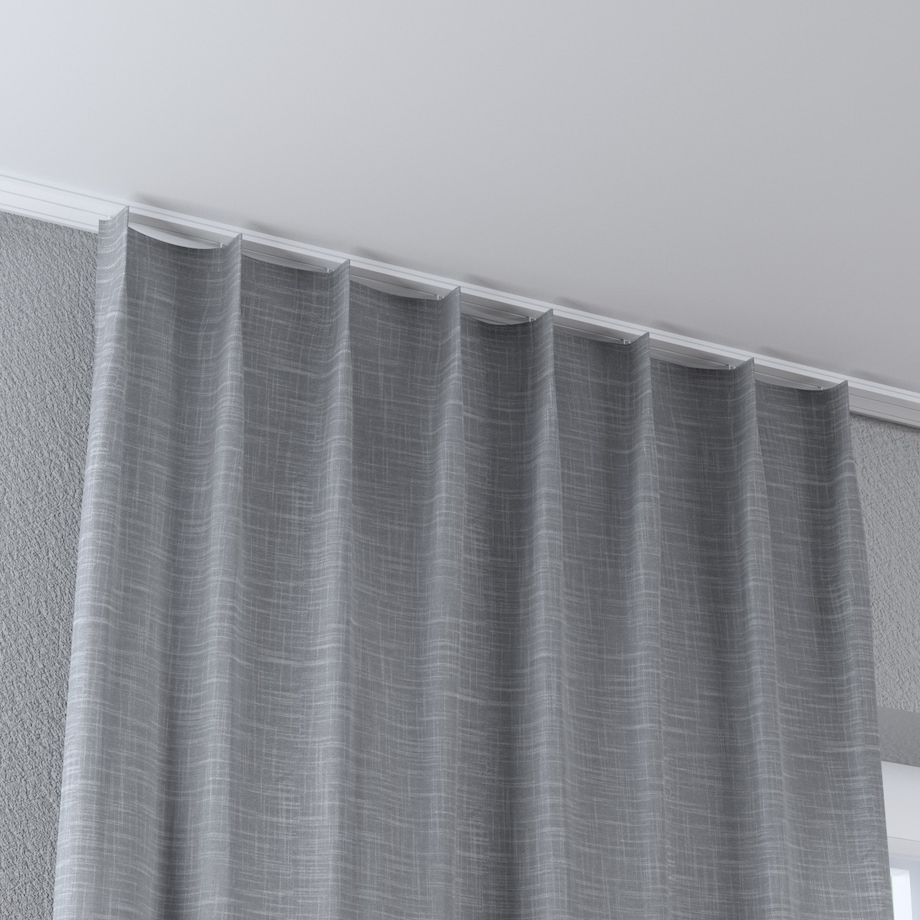 Zasłona na haczykach flex pojedynczych 130x260 szary