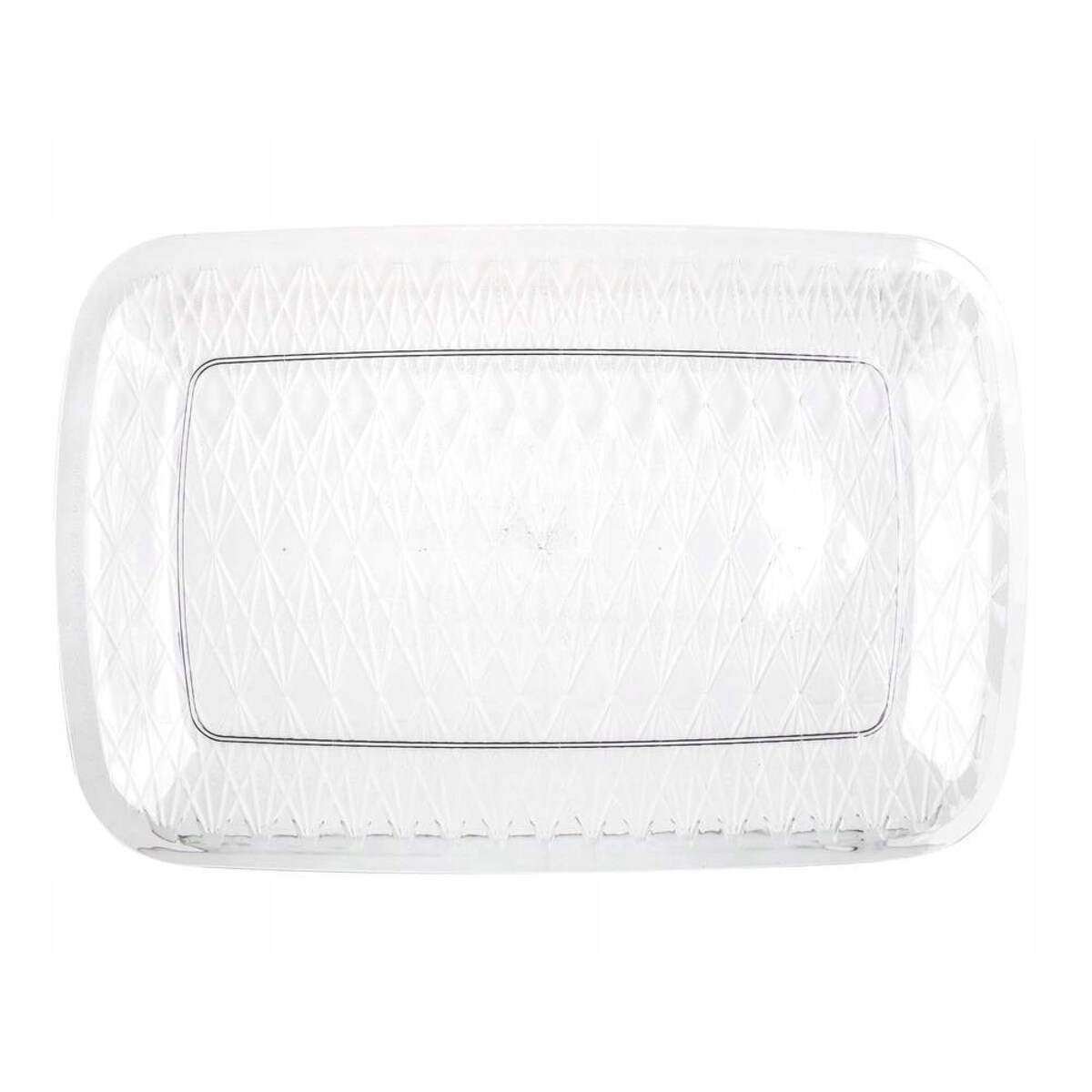 TACA PATERA bezbarwna plastik na przekąski kiełbaski ogród grill przyjęcie
