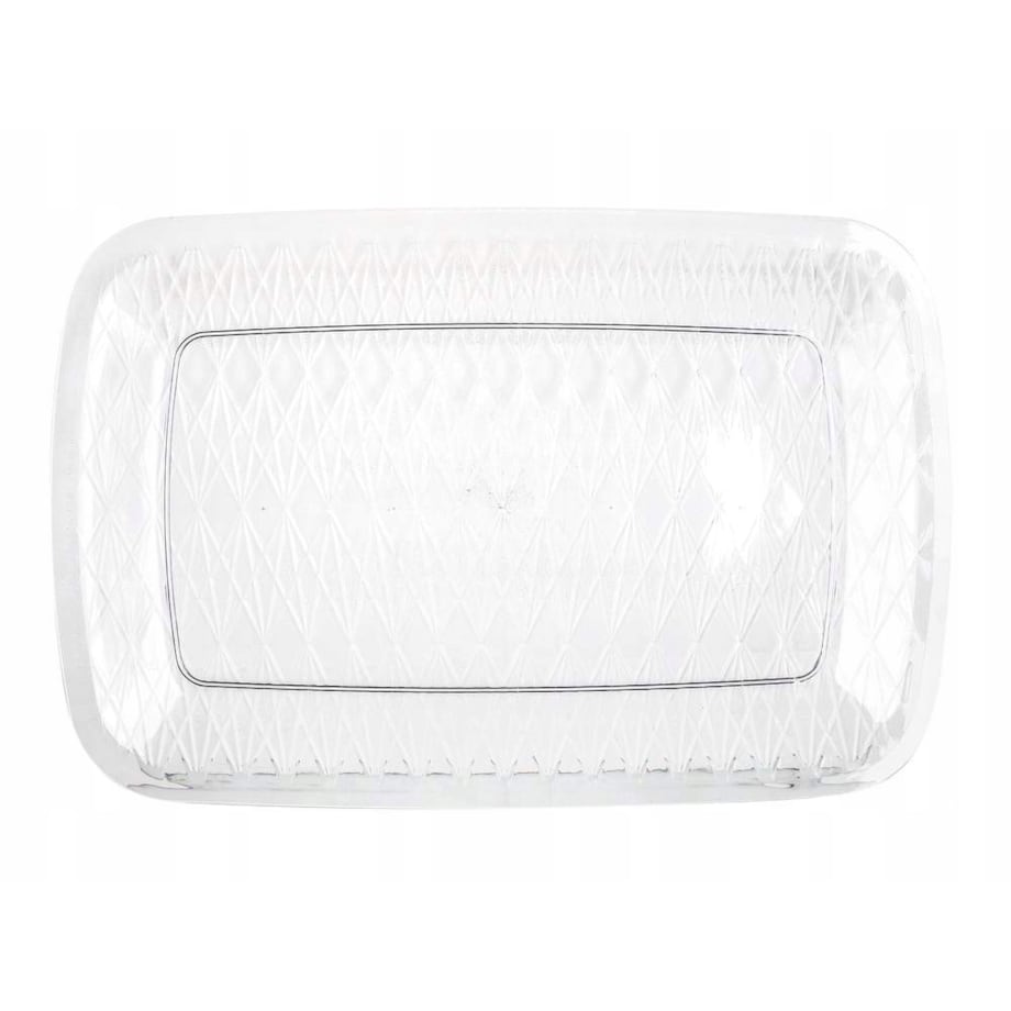 TACA PATERA bezbarwna plastik na przekąski kiełbaski ogród grill przyjęcie