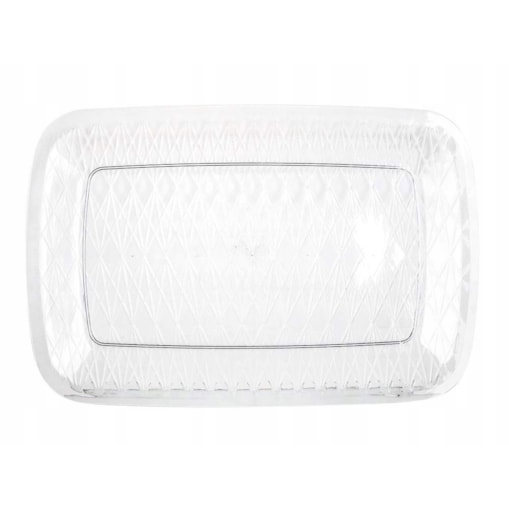 TACA PATERA bezbarwna plastik na przekąski kiełbaski ogród grill przyjęcie