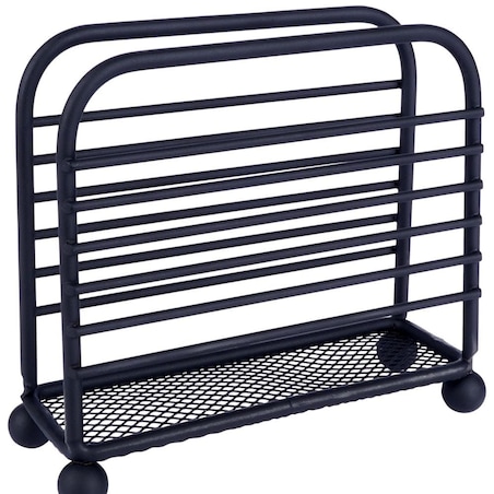 Serwetnik stojak na chusteczki serwetki metalowy czarny 11,5x10 cm loft