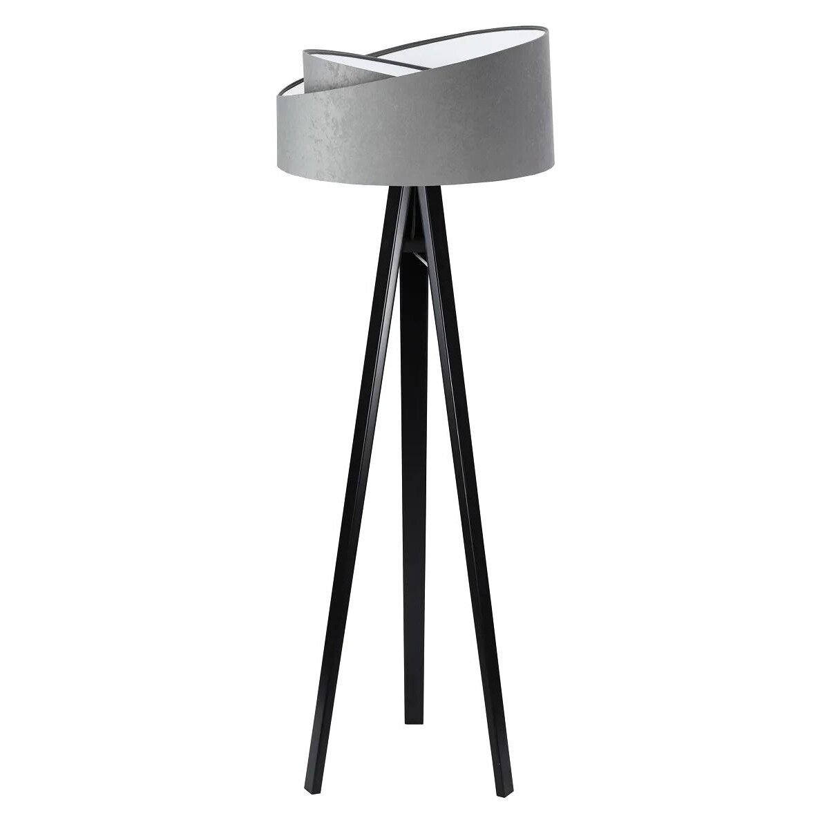 Lampa stojąca GEMSTONE szara/biała/czarna