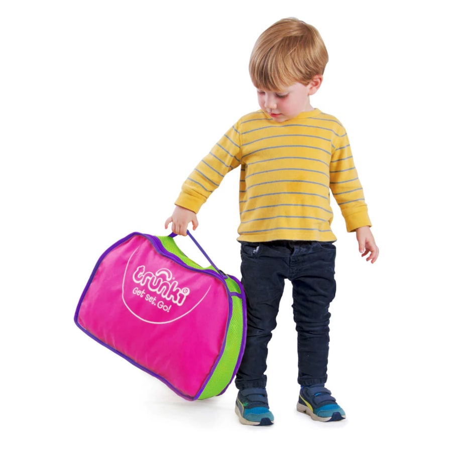 Torba podróżna / organizer na fotel samochodowy -różowy