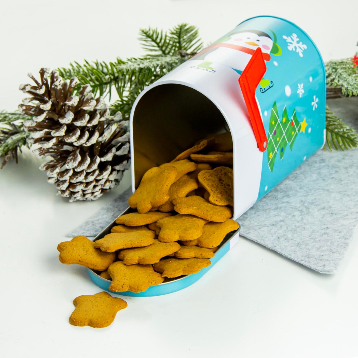 Puszka Na Ciastka Pierniki Pojemnik Skrzynka Zestaw