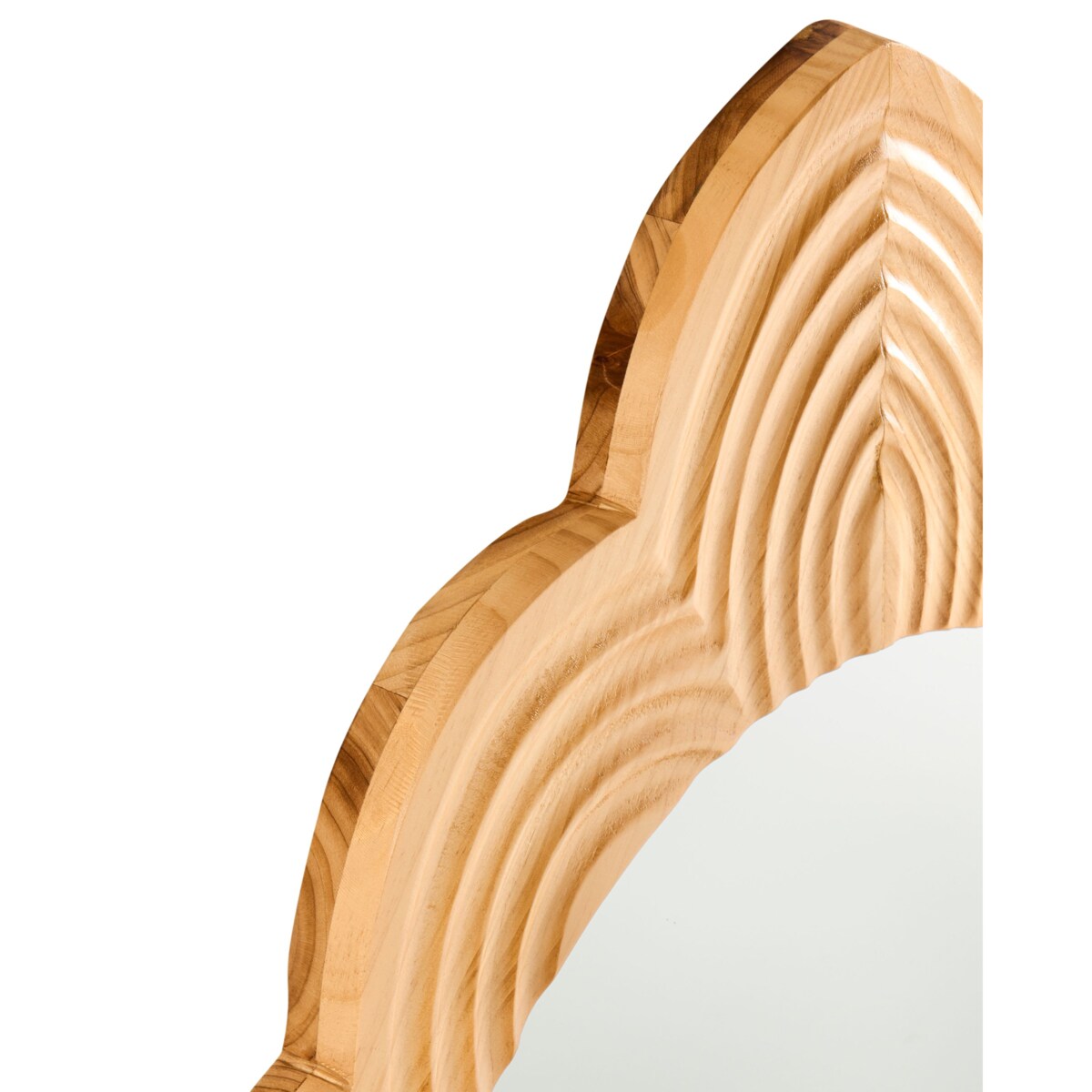 Lustro ścienne FRESVILLE 62 cm 100 cm Drewno sosnowe Jasnobrązowy