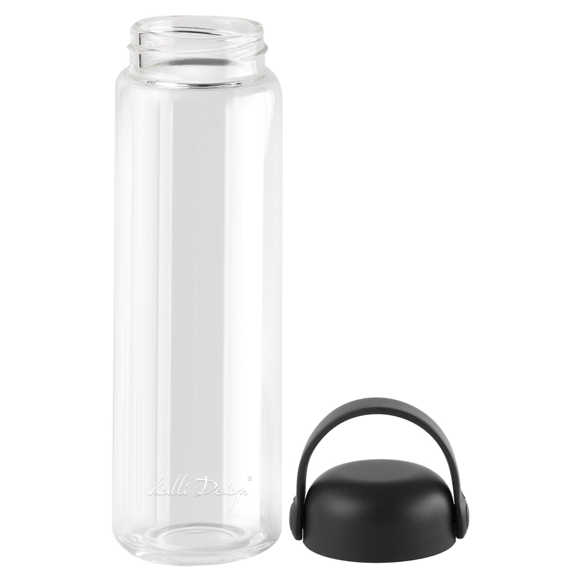 Szklana butelka na wodę Fuori 540 ml czarna 30237
