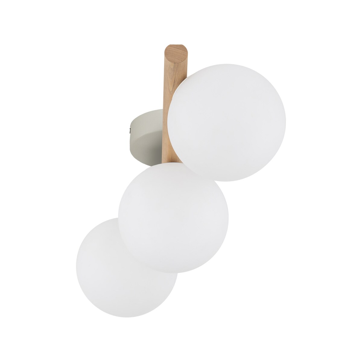 Lampa sufitowa TK Lighting ESTERA WOOD 5768 biała z drewnem 3xG9 nowoczesna do salonu i sypialni
