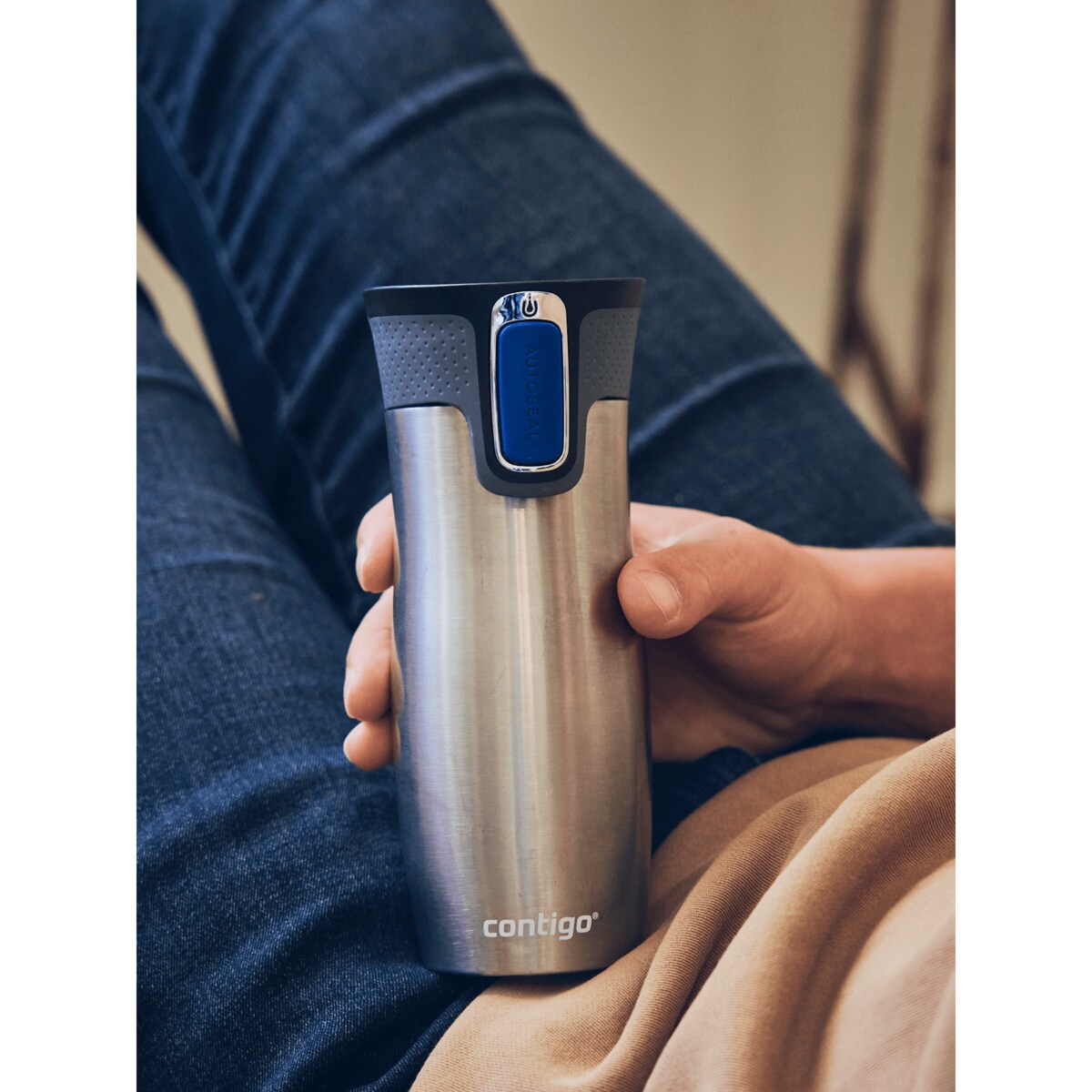 Kubek termiczny Contigo West Loop 2.0 470ml - stalowy