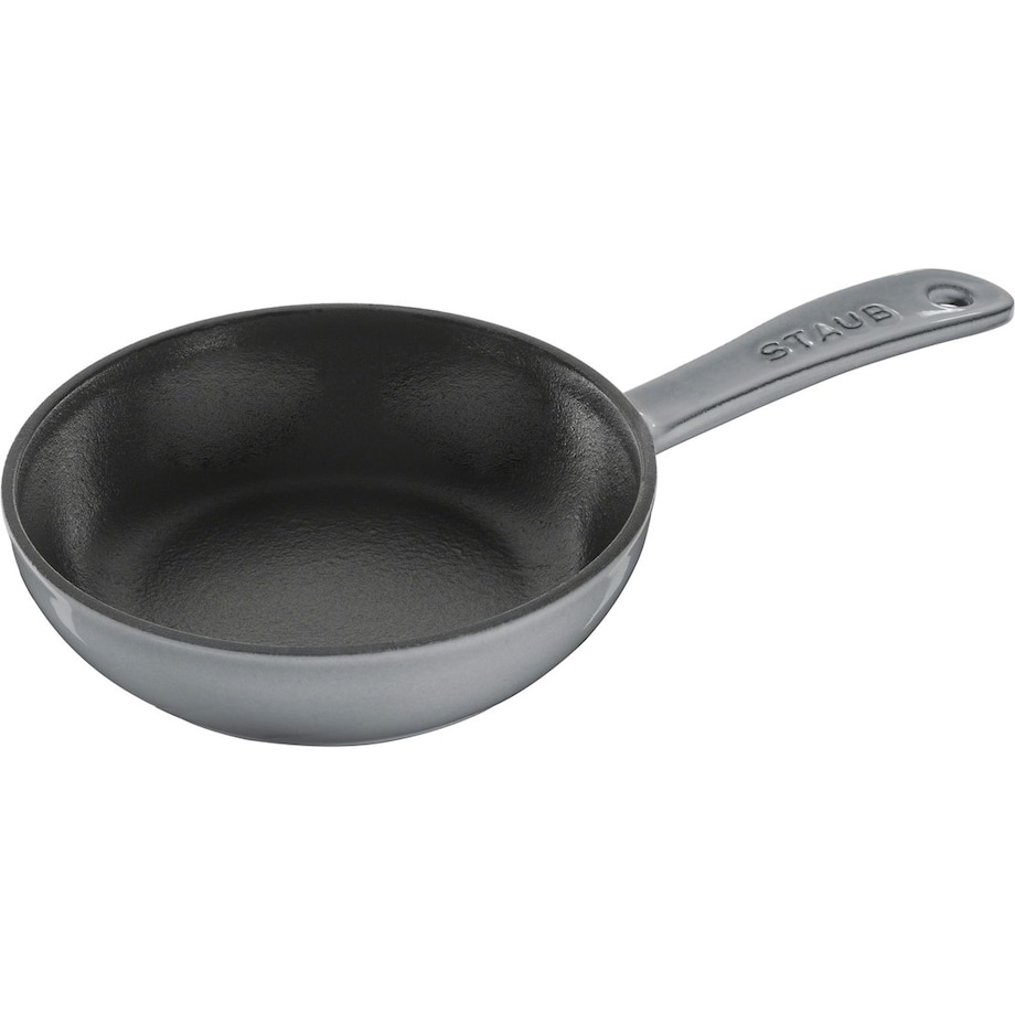 STAUB Patelnia żeliwna 16 cm grafitowa