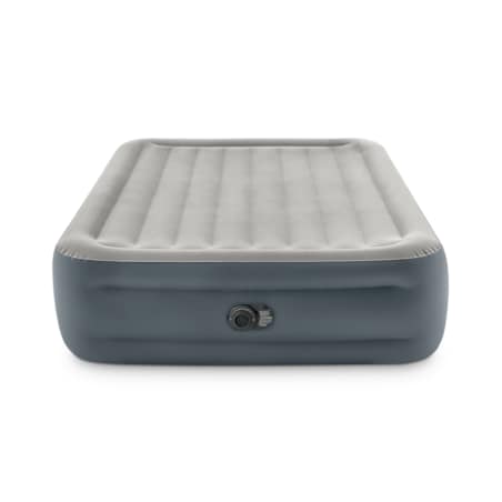 Materac dmuchany dwuosobowy welurowy z pompką Intex