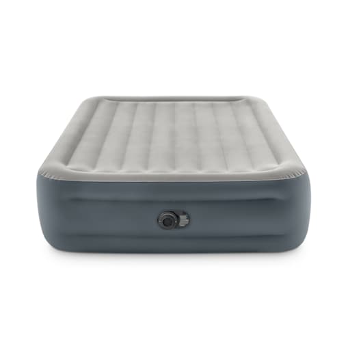 Materac dmuchany dwuosobowy welurowy z pompką Intex