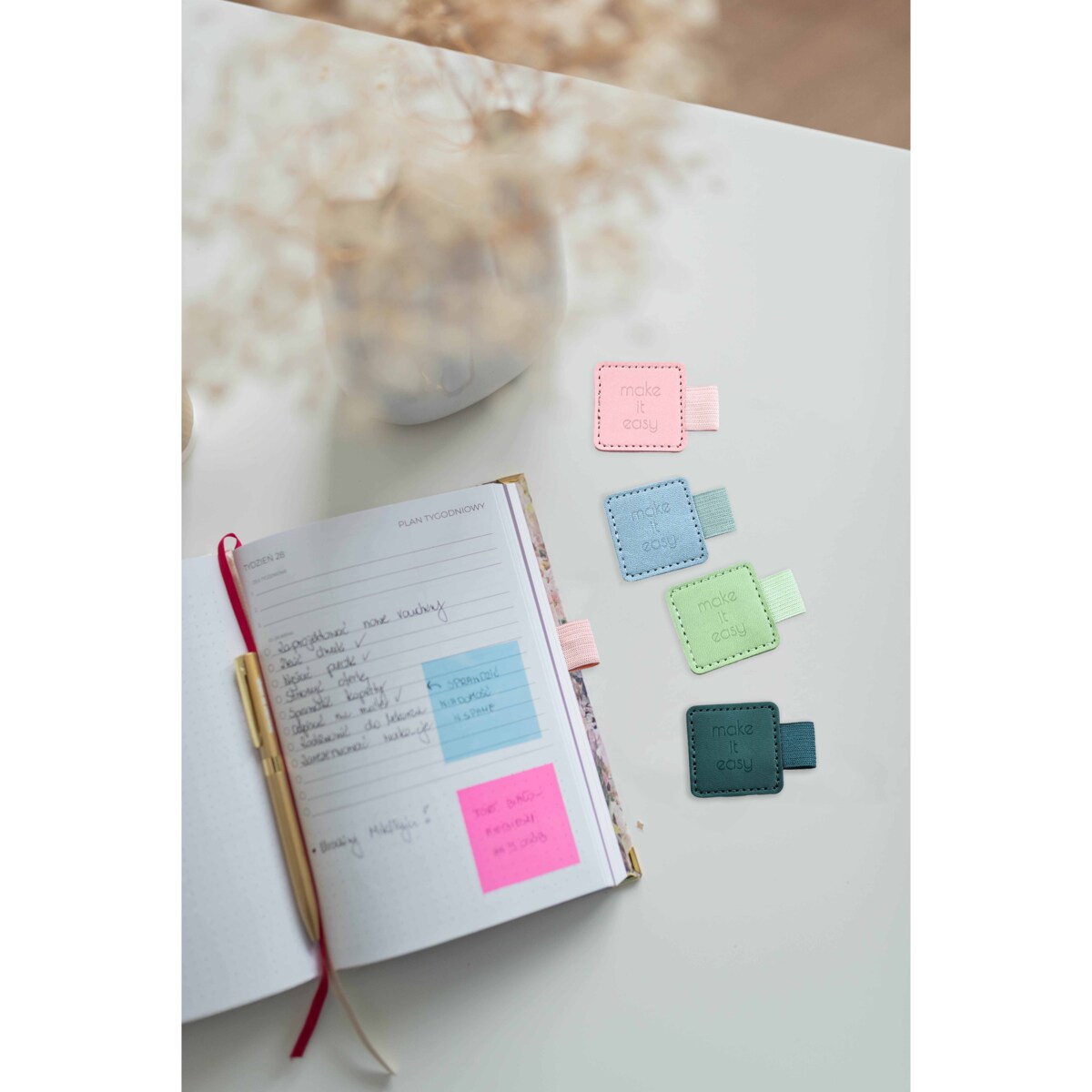 UCHWYT WKLEJANY NA DŁUGOPIS - LIGHT BLUE!