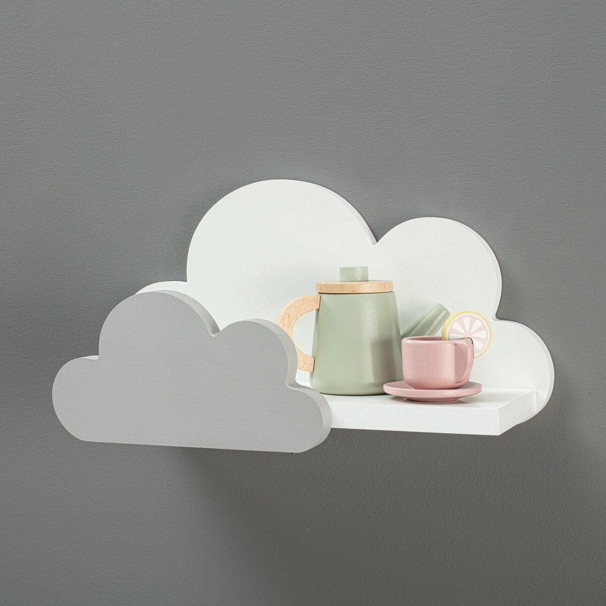 Półka Clouds Premium 38x16x19cm grey, 38 x 16 x 19 cm