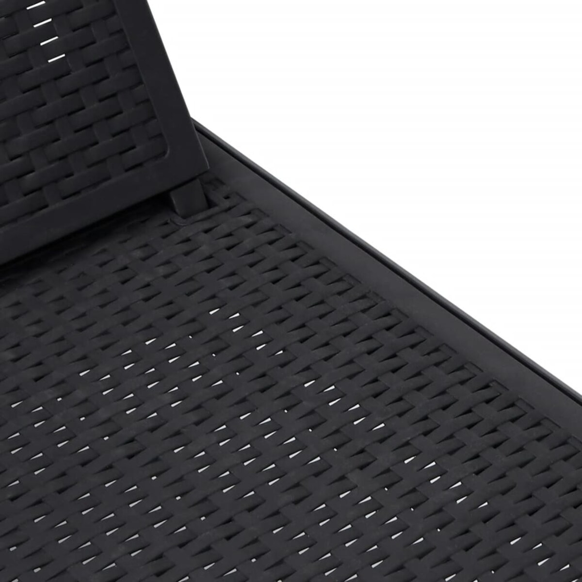 vidaXL Leżak, 4 pozycje regulacji oparcia 155,5x57x28 cm, polipropylen