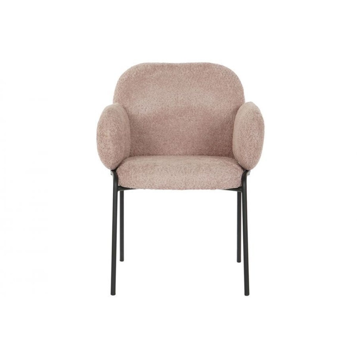 Krzesło tapicerowane FELIX różowe 88x66 cm