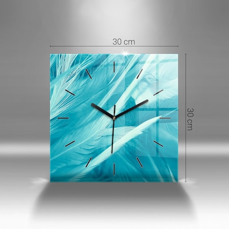 Zegar ścienny Marmur Biało-Złoty, 30x30 cm