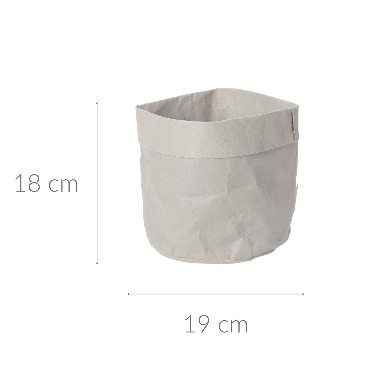 Osłonka na doniczkę gnieciony papier, 19 x 18 cm