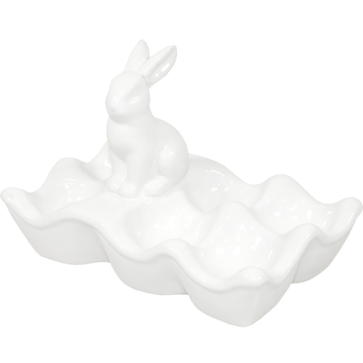 Miseczka na jajka z zajączkiem 13,5x20x12 cm duża