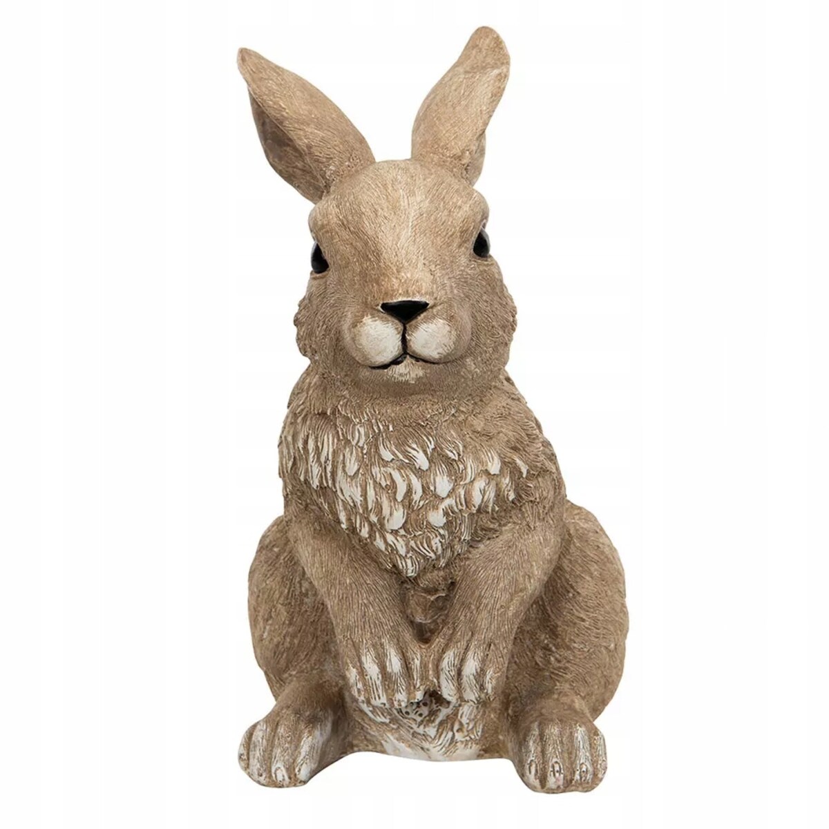 ZAJĄCZEK WIELKANOCNY FIGURKA BEŻOWA NA WIELKANOC PREZENT ZAJĄC DEKORACYJNY