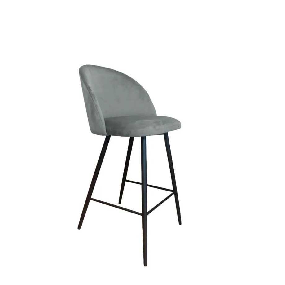 Hoker niski CLAUDINE VELVET szary