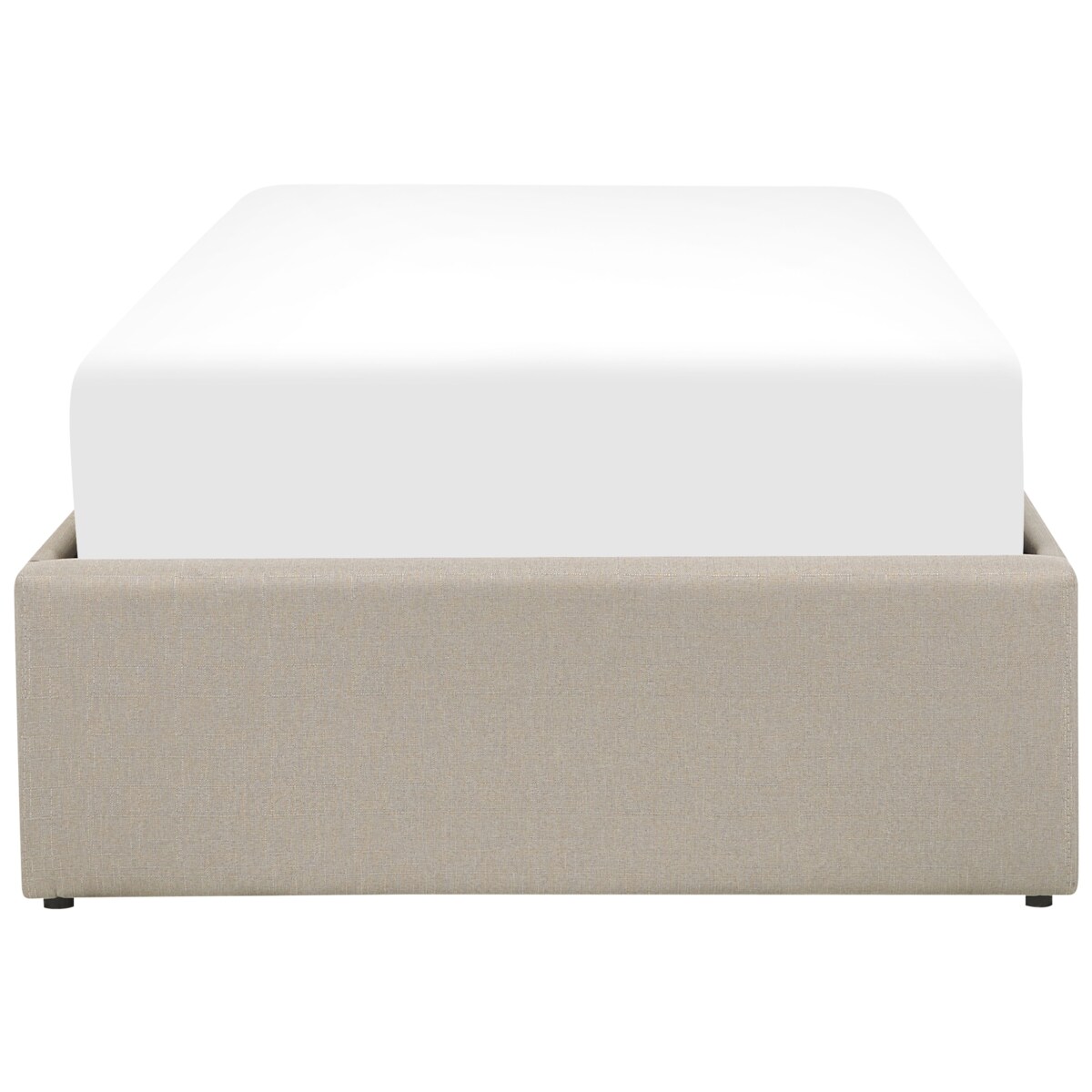 Łóżko z pojemnikiem DINAN 90 x 200 cm Beżowy