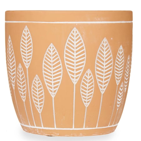 Osłonka na doniczkę z terakoty LEAVES