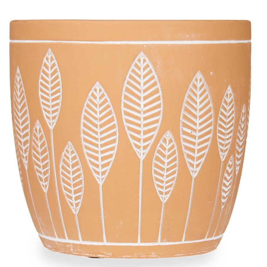 Osłonka na doniczkę z terakoty LEAVES