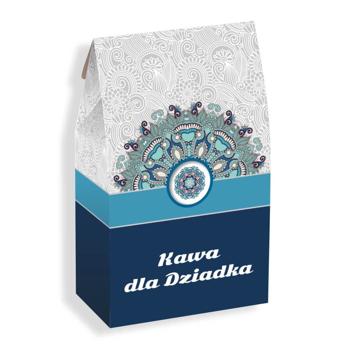 Gotowy zestaw prezentowy Box z kawą dla Babci i Dziadka kawa aromatyzowana mix różne smaki czekolada 2 szt. prezent upominek na Dzień Babci i Dziadka