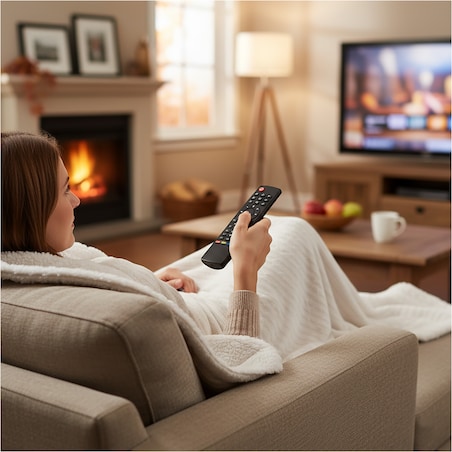 Koc Świąteczny Dekoracyjny Narzuta Na Łóżko 150X125 Cm Ozdoba Ciepły Biały