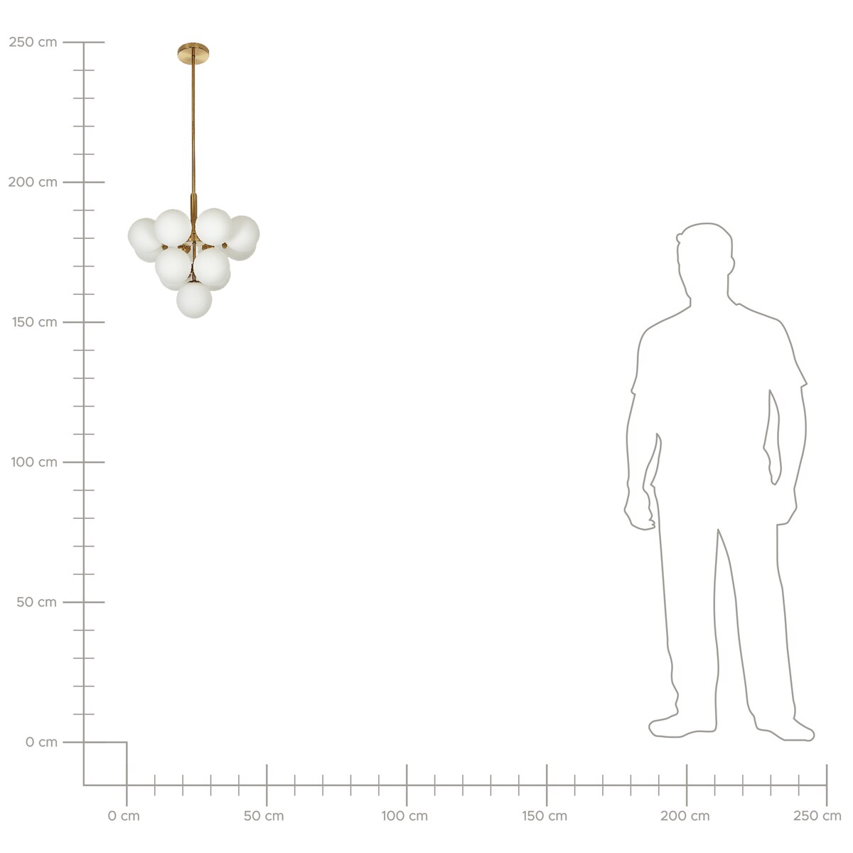 Lampa wisząca BIRRIE Metal Mosiężny