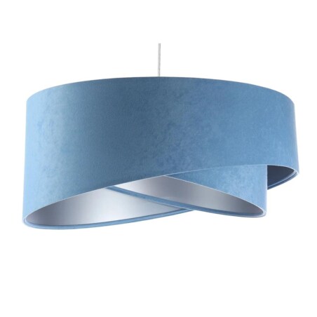 Lampa wisząca GEMSTONE błękitna/srebrna
