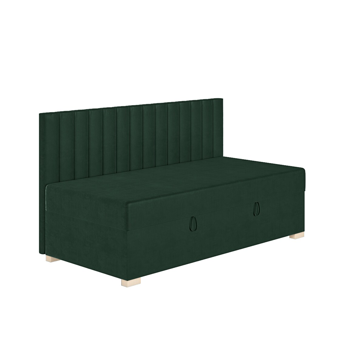 Mesonica Łóżko Chill, linie zielone, 90x200