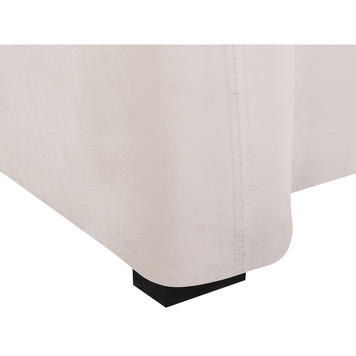 Sofa welurowa biała VELTADA