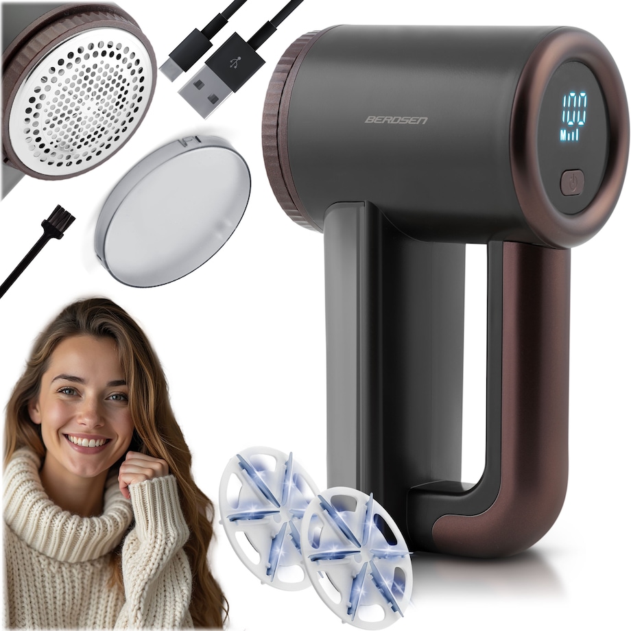 Golarka do ubrań z wyświetlaczem elektryczna Berdsen