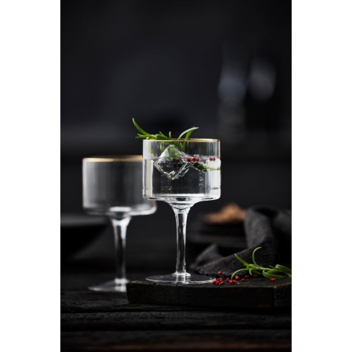 Kieliszki do ginu Palermo 320 ml 4 sztuki złote 23714