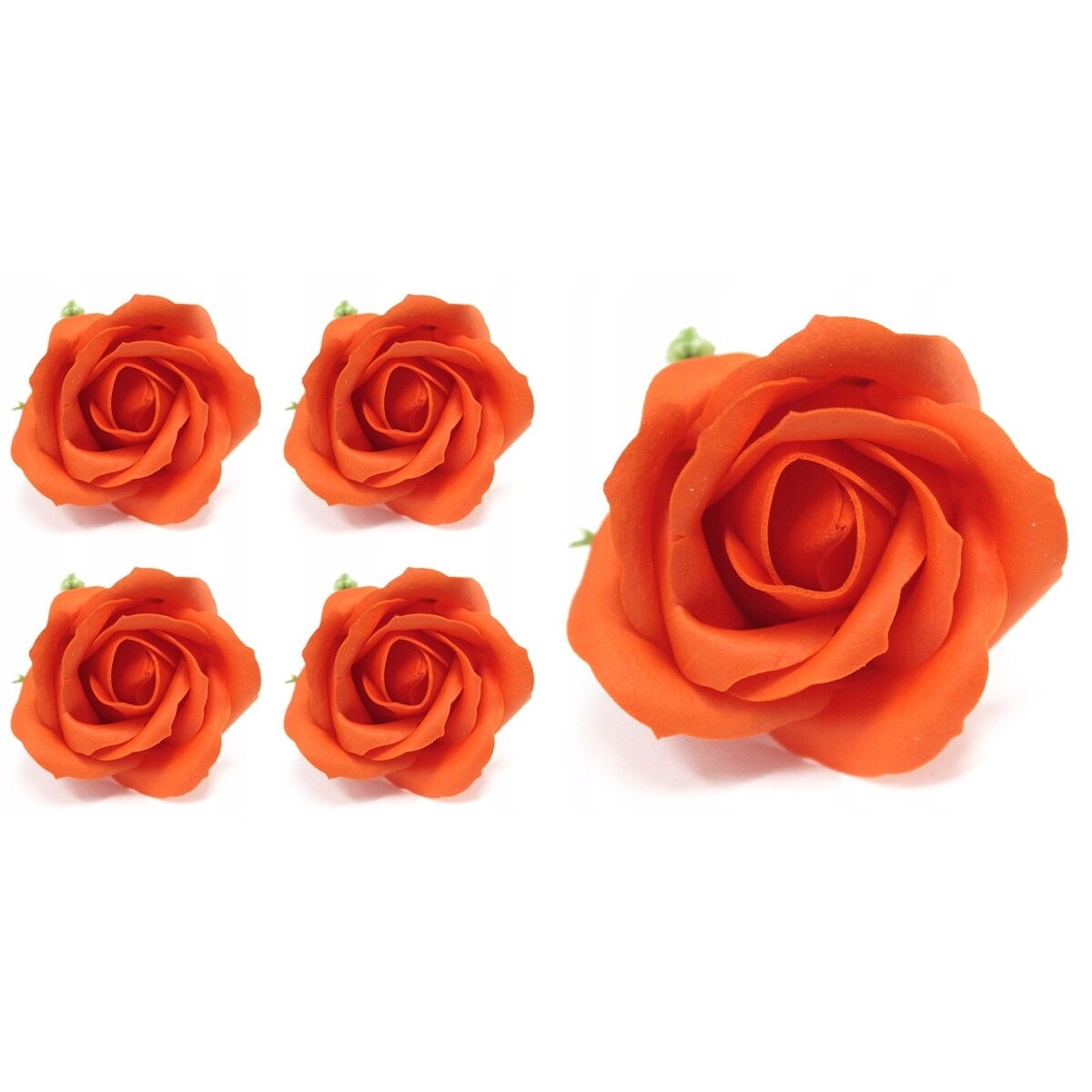 MYDLANA RÓŻA pomarańczowa 5szt DECOR na upominek