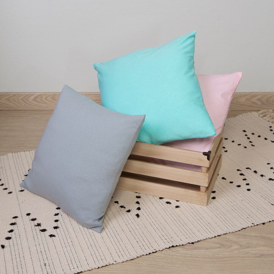 Poszewka jersey 40x40 kolor róż kwarcowy