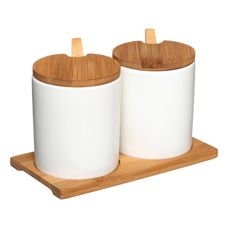 Pojemnik na przyprawy, ceramiczny, 2 sztuki, Ø 8 cm