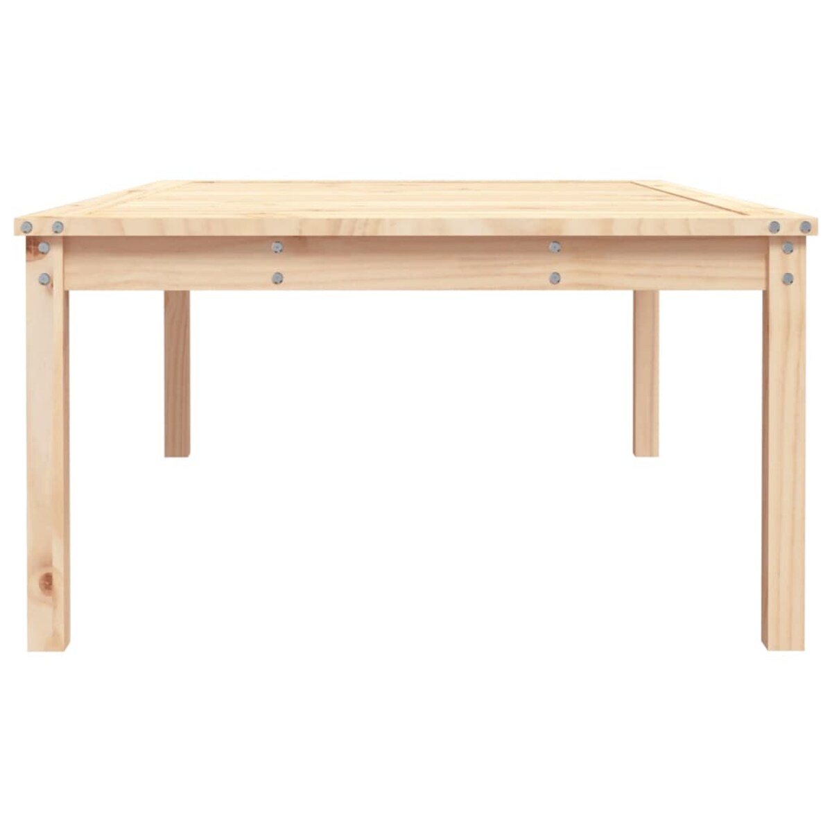 vidaXL Stolik ogrodowy, 121x82,5x45 cm, lite drewno sosnowe