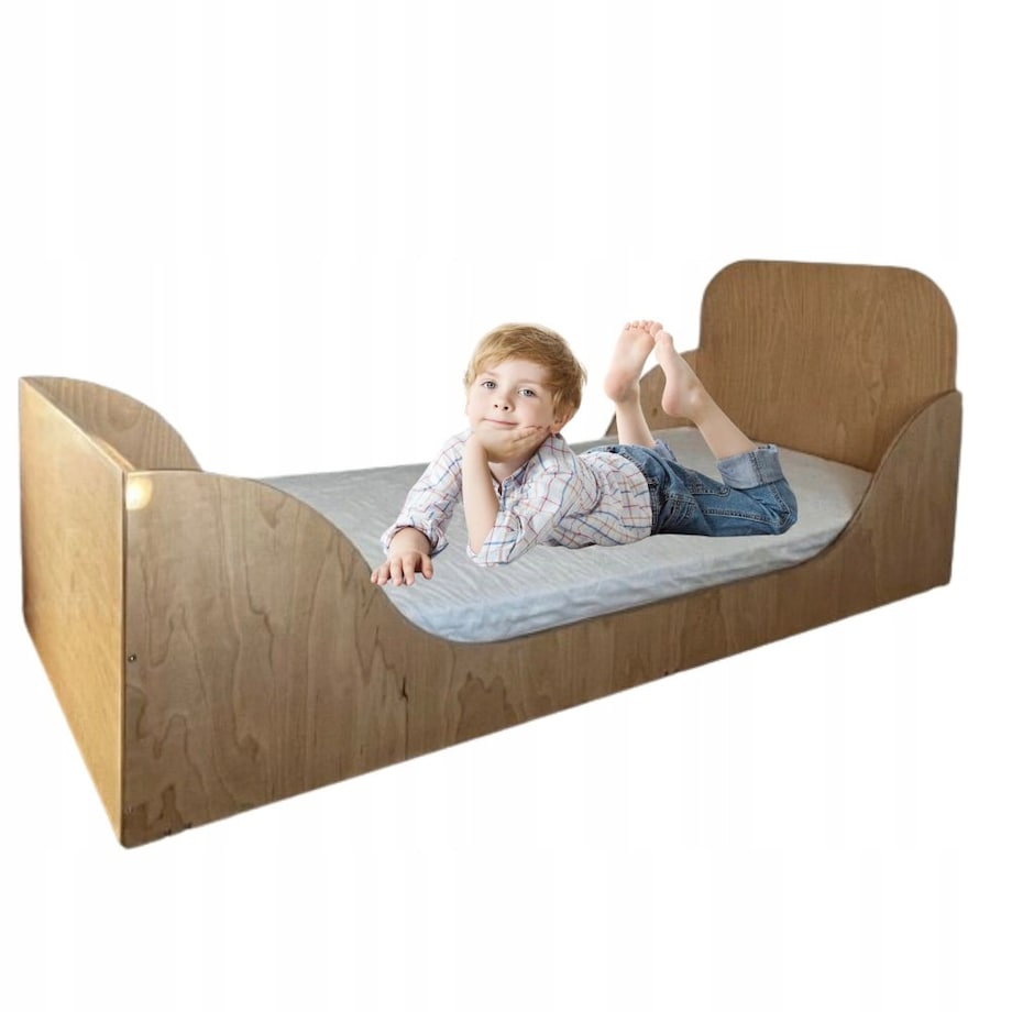 Łóżko Dziecięce drewniane pojedyncze CERTYFIKOWANE dla dzieci 194cm