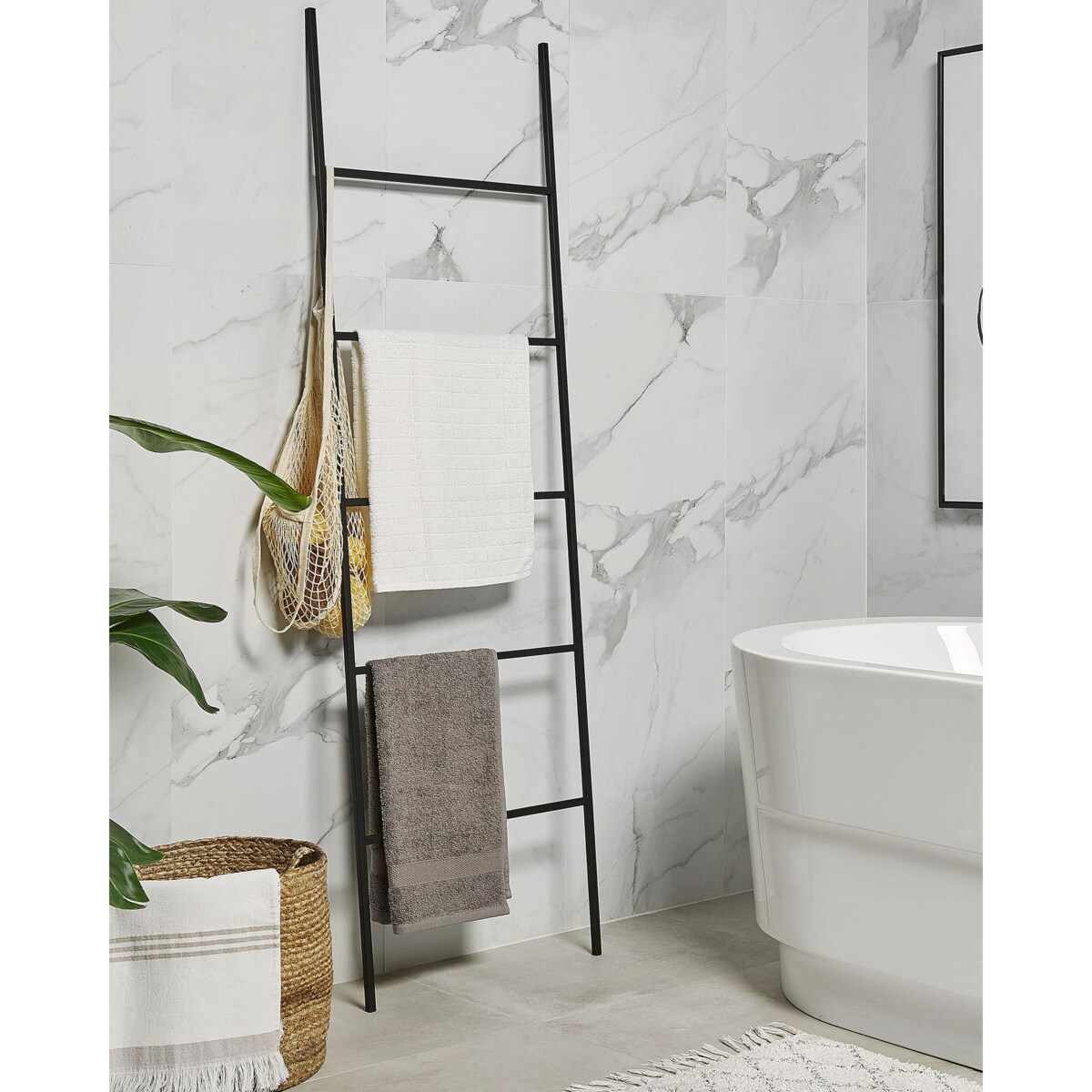 Stojak na ręczniki ARIBIBI Metal Czarny