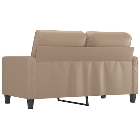 vidaXL 2-osobowa sofa, kolor cappuccino, 120 cm, sztuczna skóra